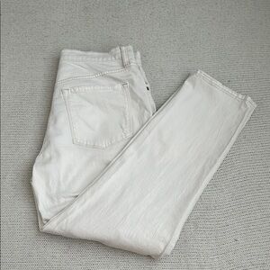 J Crew High Rise Straight Leg Jeans White Size 30